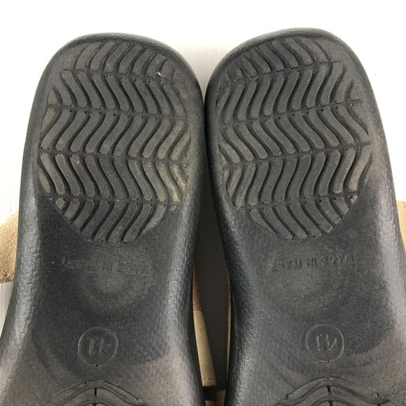 FLEXUS by Spring Step Women's 41 (US 9.5-10) Quasida Beige Suede Leather Sandals - Picture 11 of 15